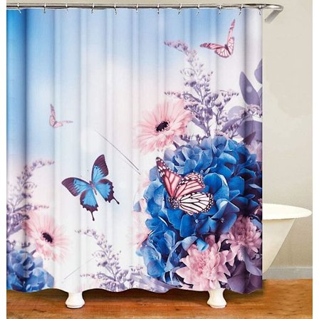 Vattentät Duschdraperi Toalettmatta Duschmatta Set