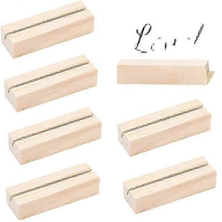 10 kpl puinen paikkakortin pidike puinen menukyltin pidike pöytänumerot kortin näyttöteline häihin illalliselle kotiin