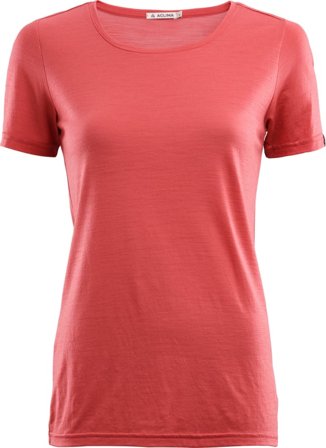 Aclima LightWool T-shirt Women Women short-sleeved sweaters Red S