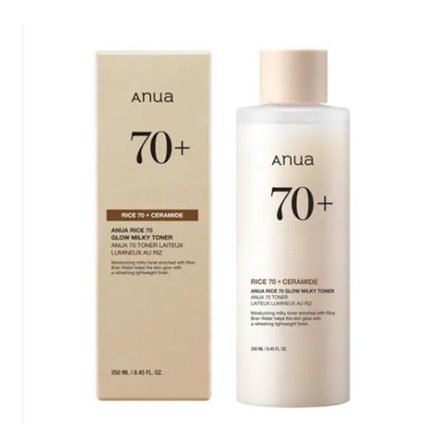 Rice 70 Glow Milky Toner - 250ml - Britisk sælger 2025