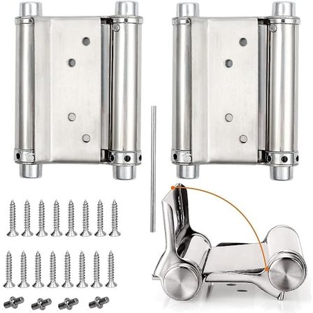 2 stk Saloon dørhengsler Gond svingdør fjærhengsel bæreevne opptil 15 kg 76mm 3 tommer