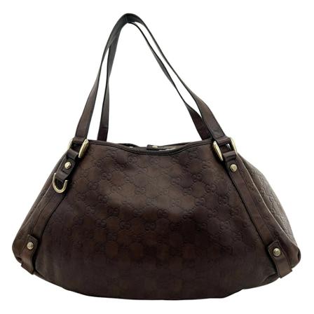 Gucci Vintage, Pre-owned Shoulder Bag Bruin, Dames, Maat:ONE Size,leer