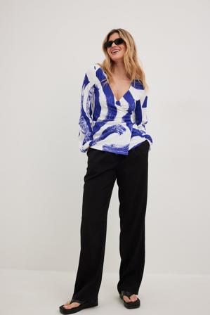 NA-KD Haut cache-cœur structuré - Tops manches longues - Multicolore - X-Small