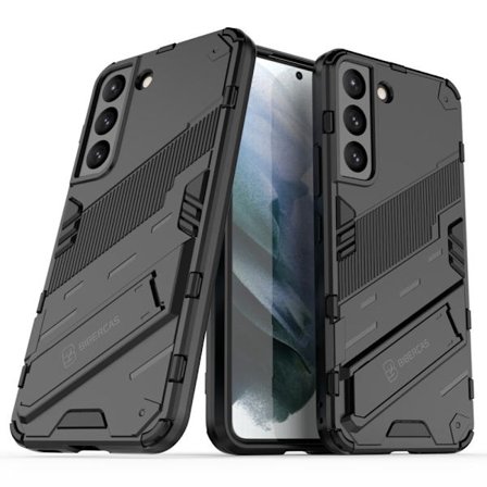 Samsung Galaxy S22 5G smartphone case with a stand - Black