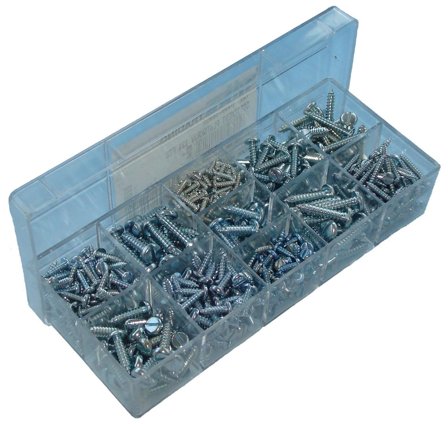 Tilka 80174 Sortiment af metalskruer 2,9 x 9,5 - 5,5 x 22, css FZB, Befæstelse