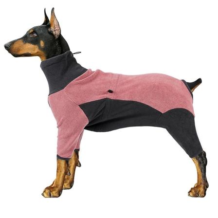 Hundebeklædning Store hundebeklædning Vinterbeklædning Firebensbeklædning - Pink L