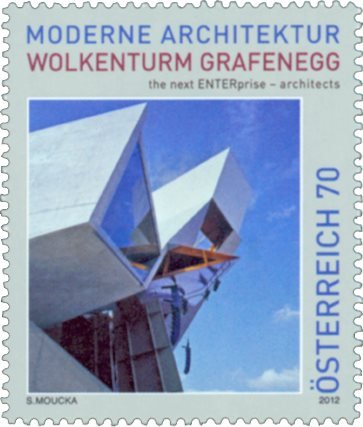 Østrig - Moderne arkitektur - Postfrisk frimærke