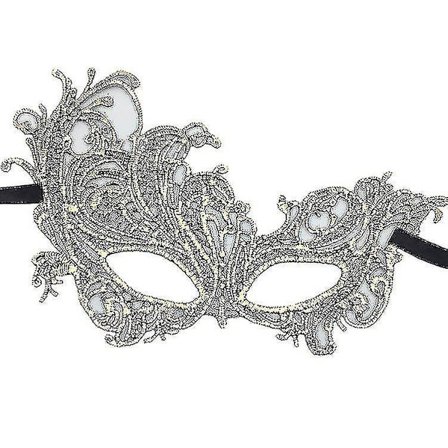 Halloweenin kultainen pitsi naamio