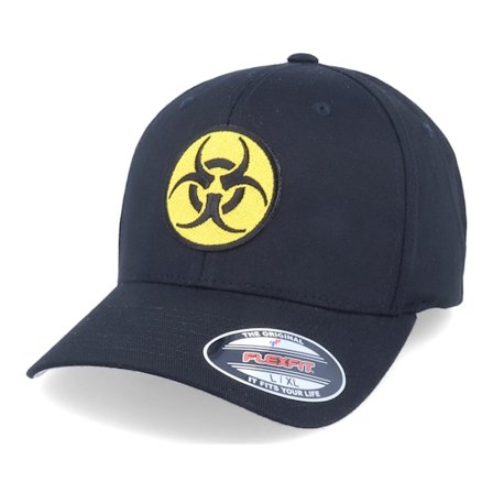Iconic - Noir flexfit Casquette - Biohazard Black/Yellow Flexfit @ Hatstore