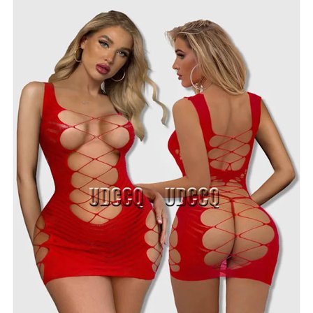 Juleklær Undertøy Sexy Undertøy Dame Lenceria Chemiser Beste Eksotiske Nattøy Pluss Størrelse Rød Babydoll Sexy Kostyme