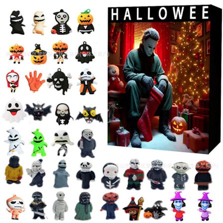 Halloween Domedagskalender Blind Box Ornament Nya Halloween Blind Box Leksaker Kreativa