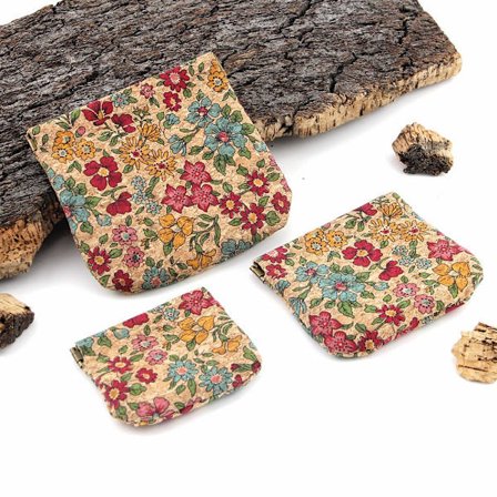 Print kolikkokukkaro Ympäristöystävällinen korkkilompakko M1PC 1PC