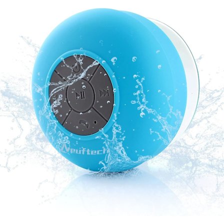 Bærbare trådløse høyttalere Hifi Vanntette Bluetooth Dusjhøyttaler med sugekopp, opptil 5 timers P