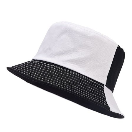 Quanhai Trench Vendbar Trykt Bøttehatt, Sommer Strand Utendørs Hatt