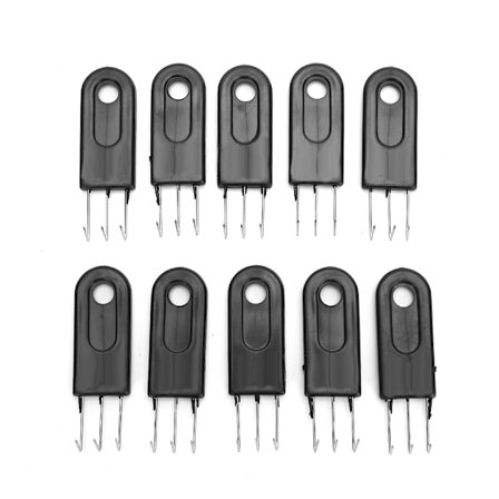 10 st stickmaskin 3-klor krok svart universell 3-klor krok stickmaskin delar