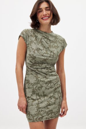 NA-KD - Minikjole med åpen rygg - Kjoler - Grønn - L