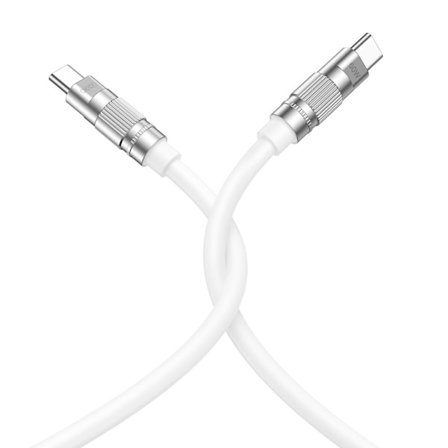 XO-kabel USB-C - USB-C 1,2m 60W vit