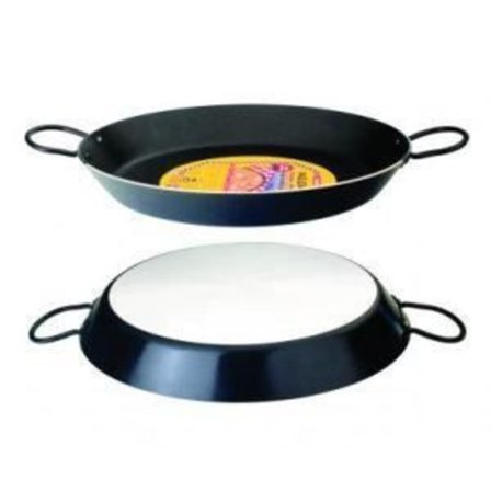 IBILI - Svart paellapanna, 42 cm, aluminium, non-stick, 10 portioner