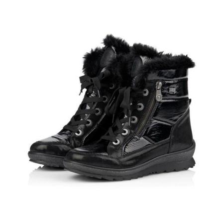 Remonte, Korfu Antarktis Eagle Wolf Ankle Boots Czarny, Kobieta, Rozmiar: 39 EU