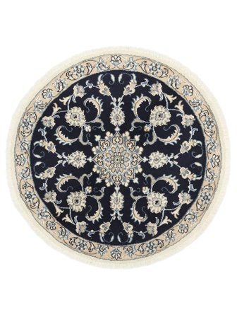 Hand Knotted Nain Rug 100X100 Wool Small