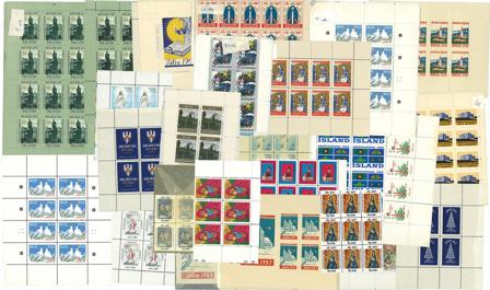 Island 1947-1987 - Dubletpakke med julemærker - Postfrisk