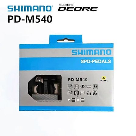 Shimano DEORE terrengsykkelpedal PD M540 selvlåsende Cross Country Ride M540 pedaler med SH51 klosser MTB sykkel sykkeldeler