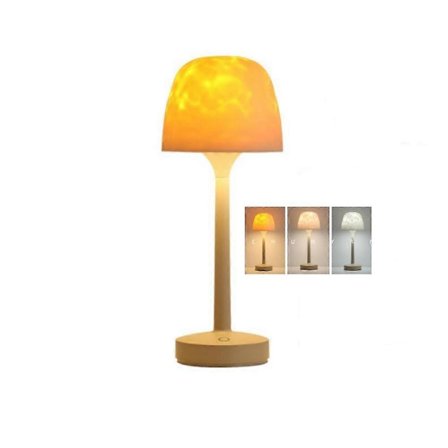 RippleGlow Dual-Mode Ambient Lampe – 16-farget RGB LED Vannbølgeprojeksjonslys