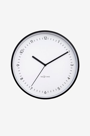 NeXtime - Väggklocka Berlin 30 cm - Vit - Väggklockor & bordsur - Från Homeroom