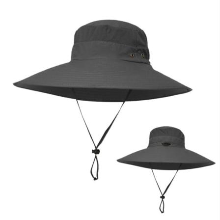 Leveälierinen aurinkohattu Leveälieriset hatut naisille TUMMANHARMAA Dark Grey