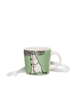 Arabia Mumin mini mugg Omtanke Glas Grön 3 cm