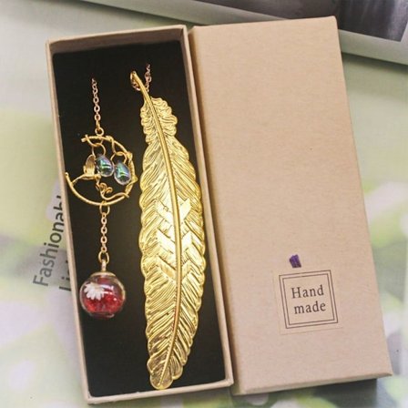 Bokmerker Fjær Bokmerker GOLD-03 GOLD-03