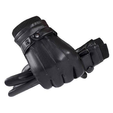 Leopard herre vinter saueskinnshansker, med kasjmirfôr, hold