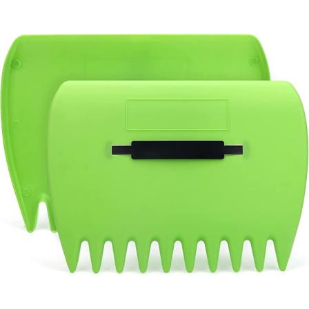 Leaf Scoops Håndriver til have og gård, grønne blade Grabber Plastic Have Scoop til samlerblade, græsafklip, affald[HkkK]
