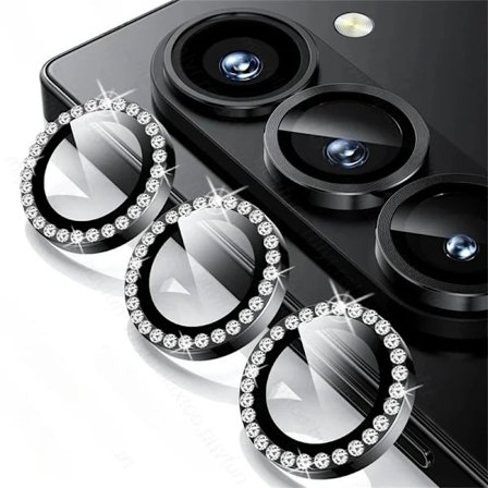 ZFold7 Skal Lyx Diamant Metall Ring Kameraskydd för Samsung Galaxy Z Fold7 Fold 7 5G 2025 9H Glas Bakre Lins Tillbehör