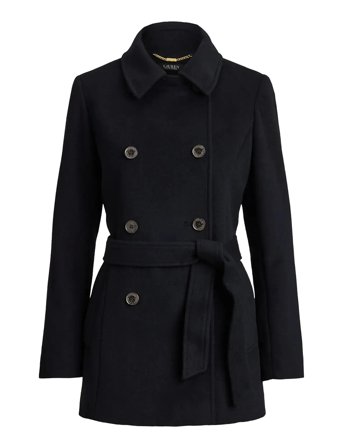 Lauren Ralph Lauren | Double-Breasted Belted Wool-Blend Coat | 46