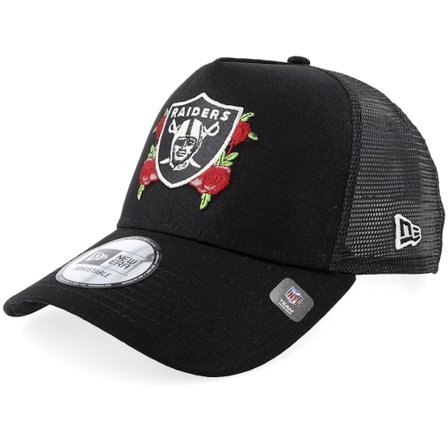 New Era - Negro trucker Gorra - Hatstore Exclusive x Las Vegas Raiders Floral 9FORTY Black A-Frame Trucker @ Hatstore