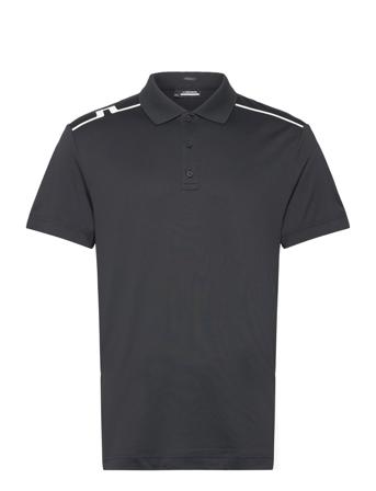 Li L Regular Fit Polo Sport Men Sport Clothing Sport Tops Sport Polos Sport Short-sleeved Polos Black J. Lindeberg