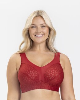 Bh uten bøyle Lovely Jaquard Miss Mary Rød - B95