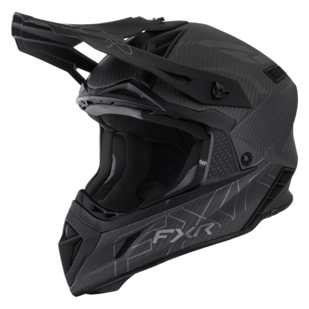 FXR Helium Carbon Fidlock Skoterhjälm 26 Svart M