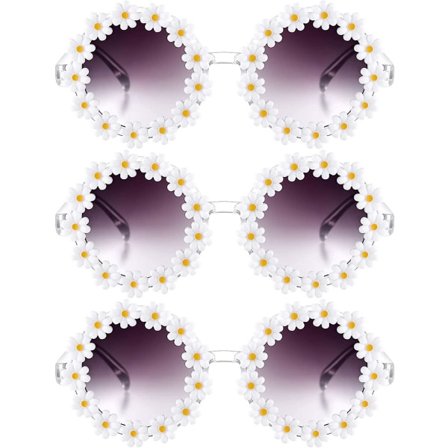 3 stk Daisy Flower Solbriller Dame