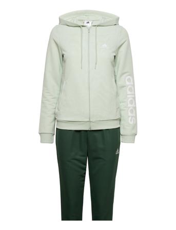 Essentials Logo French Terry Tracksuit Sweat-shirts & Hoodies Tracksuits - SETS Grønn Adidas Performance