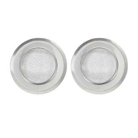2 stk Rustfritt Stål Vaskfilterkurv Vaskavløpsstopper Kjøkkenvaskfanger Kjøkkenvask Silver 11X7X3.5CM