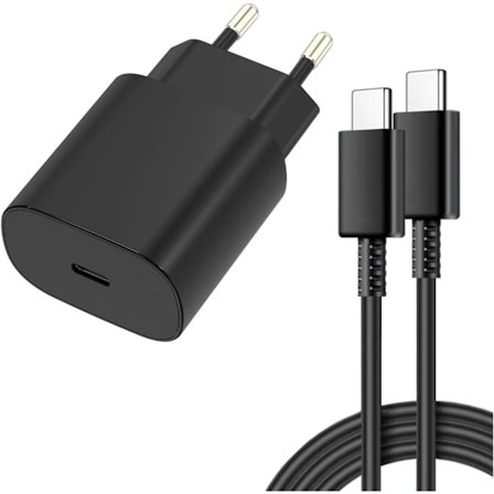 /NN/25W kompatibel med Samsung Snabbladdare Adapter & USB-C Kabel 2m, 3-pack