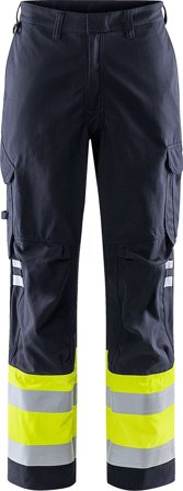 Fristads Herr Flamestat byxa 2176 ATHS, klass 1, Varsel Gul/Marinblå