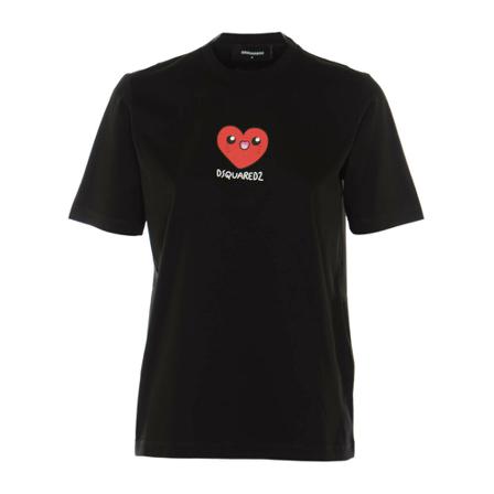 Dsquared2 T-Shirts , Zwart , Dames , Maat: 2XS