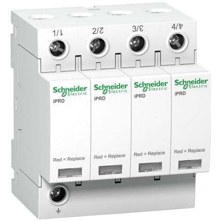 Schneider Electric A9L08400 Overspenningsvern Type 2 + 3, 4 P, 4 moduler, Stikkontakter & kabler
