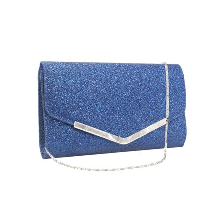Glitter Pung Rhinestone Aften Taske Elegant Fest Banket Clutch Dame Håndtaske Kvinder Cocktail Crossbody Skuldertaske