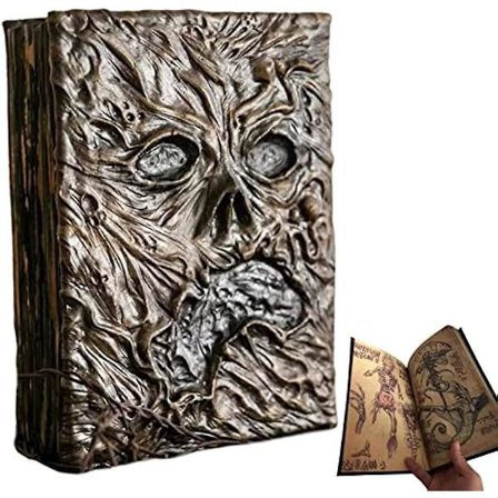 Ulapithi Necronomicon Evil Dead Bok Resin Notatbok Dekorasjoner Skrekkfilm Prop Voksen Skrekk Malebok Skrekkfilm Prop Notatbok Halloween Deco