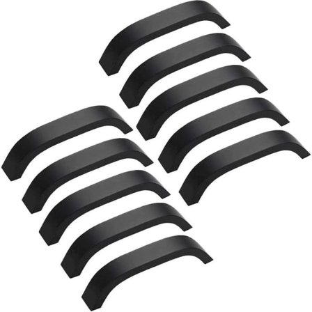 10 stk. sorte skabshåndtag - Sorte køkkenskabshåndtag Skabshåndtag 96mm Køkkenmøbelskabshåndtag