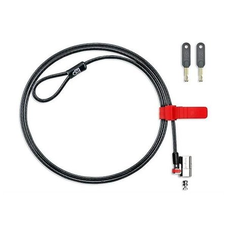 Kensington Clicksafe avaimellinen kannettavan tietokoneen varkaudenestolukko K64637WW musta/hopea